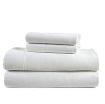 Conjunto de lençóis LANE LINEN 100% algodão queen size flanela branca