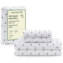 Conjunto de lençóis LANE LINEN Eco Friendly 100% algodão orgânico Queen