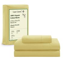Conjunto de lençóis LANE LINEN ecológico 100% algodão orgânico Twin XL