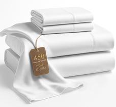 Conjunto de lençóis LANE LINEN Queen 450 fios 100% algodão