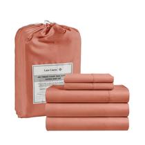 Conjunto de lençóis LANE LINEN Split King 100% algodão 450 TC Rose Dawn