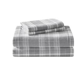 Conjunto de lençóis Laura Ashley Cotton Flannel Mulholland Plaid