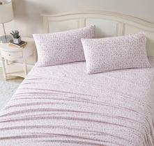 Conjunto de lençóis Laura Ashley Cotton Flannel Paisley Prance Pink Conjunto de lençóis Laura Ashley Cotton Flannel Paisley Prance Pink