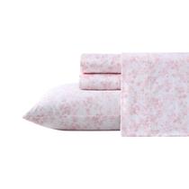Conjunto de lençóis Laura Ashley Home Queen Soft Sateen Cotton Bella Pink Conjunto de lençóis Laura Ashley Home Queen Soft Sateen Cotton Bella Pink