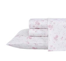 Conjunto de lençóis Laura Ashley Home Queen Soft Sateen Cotton Conjunto de lençóis Laura Ashley Home Queen Soft Sateen Cotton