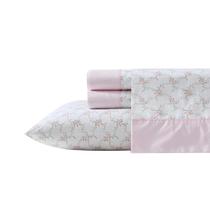 Conjunto de lençóis Laura Ashley Percale Cotton 200TC King Pink