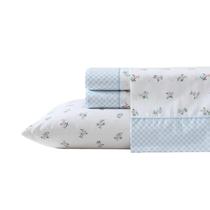 Conjunto de lençóis Laura Ashley Percale Cotton 200TC Queen Size Conjunto de lençóis Laura Ashley Percale Cotton 200TC Queen Size
