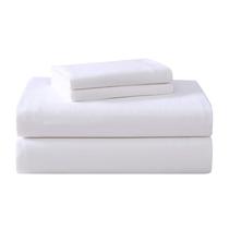 Conjunto de lençóis Laura Ashley Queen Cotton Flannel True White