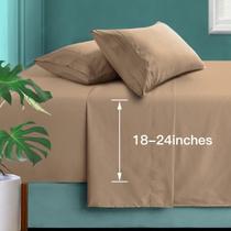 Conjunto de lençóis Manyshofu Extra Deep Pocket Queen 1800TC de microfibra