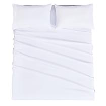 Conjunto de lençóis Mejoroom Hotel Luxury 1800 em tamanho real branco