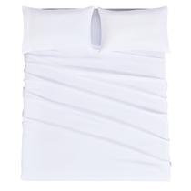 Conjunto de lençóis Mejoroom Hotel Luxury 1800 em tamanho real branco