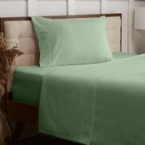 Conjunto de lençóis Mellanni Cotton Flannel 4 peças Queen Sage