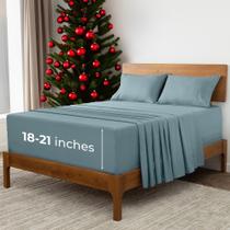 Conjunto de lençóis Mellanni Extra Deep Split King Iconic Collection