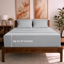 Conjunto de lençóis Mellanni Iconic Collection Bedding King de 6 peças