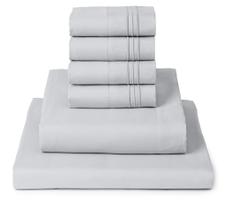 Conjunto de lençóis Mellanni Iconic Collection Bedding Queen de 6 peças Conjunto de lençóis Mellanni Iconic Collection Bedding Queen de 6 peças
