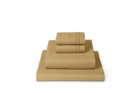 Conjunto de lençóis Mellanni Iconic Collection California King Gold