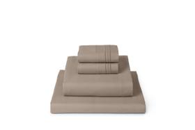 Conjunto de lençóis Mellanni Iconic Collection California King Tan