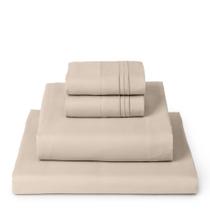 Conjunto de lençóis Mellanni Iconic Collection King Size Sand