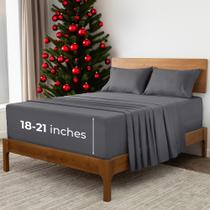 Conjunto de lençóis Mellanni Iconic Collection Microfiber Cal King Conjunto de lençóis Mellanni Iconic Collection Microfiber Cal King
