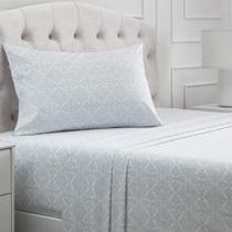 Conjunto de lençóis Mellanni Iconic Collection Twin Laced Sky Blue