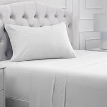 Conjunto de lençóis Mellanni Iconic Collection Twin XL - branco listrado