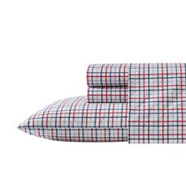 Conjunto de lençóis Nautica Cotton Percale Crisp & Cool Queen Red
