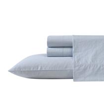 Conjunto de lençóis Nautica Cotton Percale Crisp & Cool Twin Blue