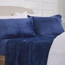 Conjunto de lençóis NY Loft Ultra Soft Micro Fleece Velvet Plush Queen