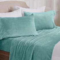 Conjunto de lençóis NY Loft Ultra Soft Micro Fleece Velvet Plush Twin
