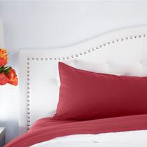 Conjunto de lençóis PeachSkinSheets Deep Crimson Red 1500TC Queen Conjunto de lençóis PeachSkinSheets Deep Crimson Red 1500TC Queen