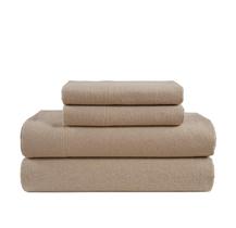 Conjunto de Lençóis Queen Size em Flanela 100% Algodão LANE LINEN - Taupe