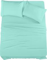 Conjunto de lençóis Queen Utopia Bedding, 4 peças de microfibra macia