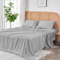 Conjunto de lençóis Sijo AiryWeight Tencel 100% Lyocell Eucalyptus King Conjunto de lençóis Sijo AiryWeight Tencel 100% Lyocell Eucalyptus King
