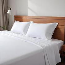 Conjunto de lençóis Simple Deluxe King Size Microfiber White 4 peças