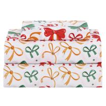 Conjunto de lençóis Softan Kids Full Size Microfiber Christmas