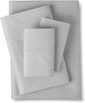 Conjunto de Lençóis Sweet Home Collection 1800 Supreme Twin - Cinza Dot Conjunto de Lençóis Sweet Home Collection 1800 Supreme Twin - Cinza Dot