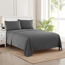 Conjunto de Lençóis Sweet Home Collection 1800 Supreme Twin - Cinza Conjunto de Lençóis Sweet Home Collection 1800 Supreme Twin - Cinza