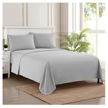 Conjunto de Lençóis Sweet Home Collection - King Size - 1800TC - Prata Conjunto de Lençóis Sweet Home Collection - King Size - 1800TC - Prata