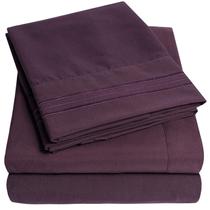 Conjunto de Lençóis Sweet Home Collection Supreme 1500 - Twin - Roxo Conjunto de Lençóis Sweet Home Collection Supreme 1500 - Twin - Roxo