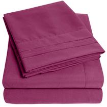 Conjunto de Lençóis Sweet Home Collection Supreme 1500 - Twin - Roxo Conjunto de Lençóis Sweet Home Collection Supreme 1500 - Twin - Roxo