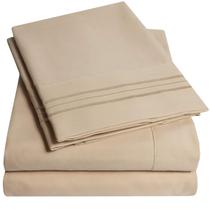Conjunto de Lençóis Sweet Home Collection Supreme Taupe 1500