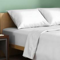 Conjunto de lençóis TEXAS LINEN CO. 100% algodão orgânico Percale King Conjunto de lençóis TEXAS LINEN CO. 100% algodão orgânico Percale King