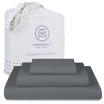 Conjunto de lençóis Threadmill Hotel Quality Luxury 600TC 100% algodão