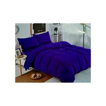 Conjunto de lençóis Unicolor Blue 2.0 Squares (Queen), 144 fios