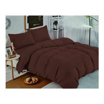 Conjunto de lençóis Unicolor Coffee 1,5 assentos 144 fios 50% algodão/5 Conjunto de lençóis Unicolor Coffee 1,5 assentos 144 fios 50% algodão/5