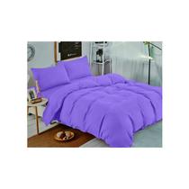 Conjunto de lençóis Unicolor Lilac 2.0 Squares (Queen) 144 fios