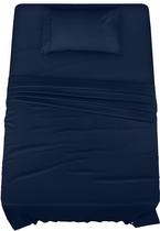 Conjunto de lençóis Utopia Bedding Bulk Pack 10 Twin Navy Microfiber Conjunto de lençóis Utopia Bedding Bulk Pack 10 Twin Navy Microfiber