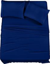 Conjunto de lençóis Utopia Bedding King Brushed Microfiber 4 peças Conjunto de lençóis Utopia Bedding King Brushed Microfiber 4 peças