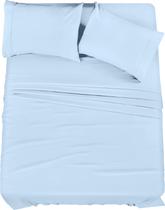 Conjunto de lençóis Utopia Bedding King Brushed Microfiber 4 peças Conjunto de lençóis Utopia Bedding King Brushed Microfiber 4 peças