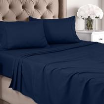 Conjunto de lençóis Utopia Bedding King Brushed Microfiber Navy Conjunto de lençóis Utopia Bedding King Brushed Microfiber Navy